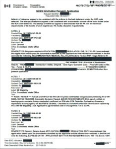 Sample GCMS notes report