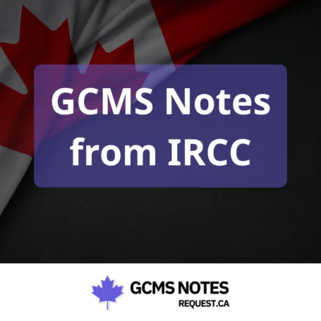 Product - GCMS Notes from IRCC