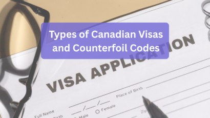 Types of Canadian Visas and Counterfoil Codes